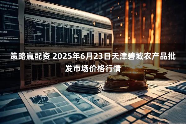 策略赢配资 2025年6月23日天津碧城农产品批发市场价格行情